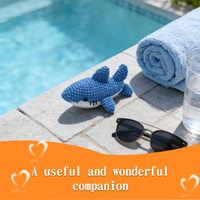 Décorations créatives en crochet en forme de requin mignon en polyester, ornements décoratifs pour porche et bureau, meilleur cadeau de maternité