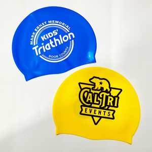 Gorro de Natación de Silicona Unisex para Adultos, Duradero, Impermeable, Antideslizante y Elástico, para Cabello Largo y Corto - Product Image 1