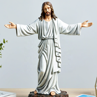 Figurines en résine peintes à la main Statues catholiques personnalisées décor à la maison Statue de jésus religieux en gros