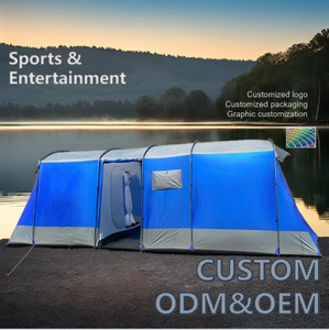 Wind Valley Luxury 8-Person Family Tent 4 Chambres Ultra-Léger Étanche 210T Polyester Abri Extérieur Pliant pour Événements Resorts - Product Image 2