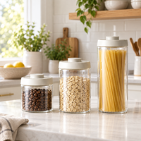 Ensemble de boîtes de conservation sous vide Ankou Pop Containers, en plastique hermétique, de qualité alimentaire, pour une org