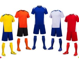 Jersey Sepak Bola Dewasa Unisex Polos Laris Manis Grosir Berkualitas Tinggi 100% Poliester Kerah Bulat Bernapas Ringan - Product Image 4