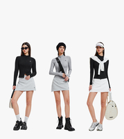 Vêtements de sport en nylon personnalisés des fabricants, vêtements de détente, veste deux pièces grande taille, ensemble d'entraînement avec jupe courte de yoga pour femmes