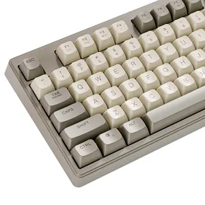 M87 sem fio BT jogo de teclado mecânico de modo duplo teclado para jogos BT 2.4G Conexão de modo duplo PBT tampa de bola arco-íris