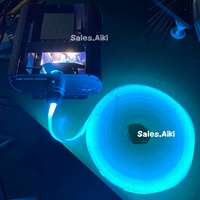 Source de lumière à fibres optiques LED RGBW DMX512 100W, éclairage de plafond étoilé sur grande surface, illuminateur à fibres optiques pour kit de plafond étoilé RGB scintillant
