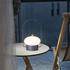Wireless Designer LED Elliptical Portable Rechargeable Touch Sensor Night Light Table Lamp For Bedside Reading Room