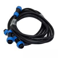 Câble étanche personnalisé ODM IP68 IP67 WEIPU SP13 SP11 SP17, faisceau de câbles étanche mâle et femelle