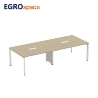 EGROspace Mobilier Moderne et Élégant, Table de Réunion Durable pour le Personnel, la Formation et les Conférences de Bureau