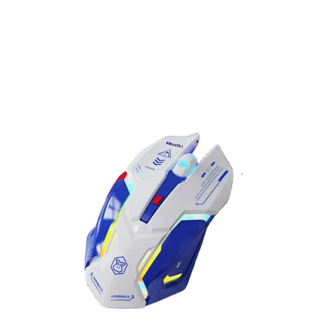 RGB Backlight Optical Ergonomic Gaming Mouse - Mute Button Wireless Gaming Mouse for Laptop Computer Desktop