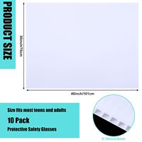 Capoda 10-pack gegolfde kunststof platen 4mm dik, blanco tuin-/gazonborden (30x40 inch), bulk, voor buitengebruik in de landbouw & voor groenteteelt