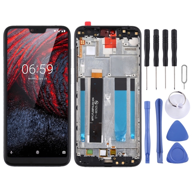 TFT LCD Screen for Nokia X6 / 6.1 Plus TA-1099 TA-1116 TA-1103 TA-1083 Digitizer Full Assembly with Frame Replacement Screen