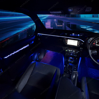 Système d'éclairage ambiant dynamique pour Toyota Hilux, éclairage intérieur interactif LED, contrôle de l'ambiance, éclairage ambiant automobile