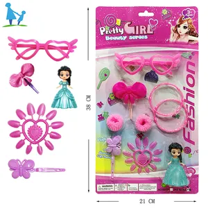 キッズ化粧キットセットアクセサリーロールプレイングゲームハンドバッグおもちゃプリンセスビューティーセット女の子のための化粧キットふり遊びおもちゃ2024