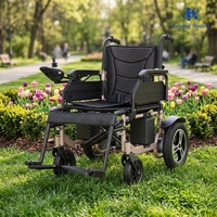 Fauteuil roulant électrique pliable en aluminium, capacité 150 kg, prix usine, pour personnes handicapées