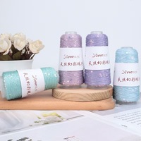 50g 3mm Sequined Cotton Blended Knitting Yarn Dyed 400 Meters High Quality Hand-woven Sewing Use OE Technics Eco-Friendly