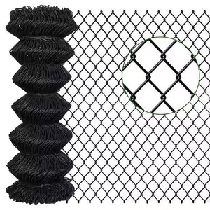 Woven Wire Fence with Patterned Coating, <b>Plastic</b>-coated Iron Wire Fence, Coated <b>Plastic</b> Fence, Rhombic Woven Net Fence - Product Image 3