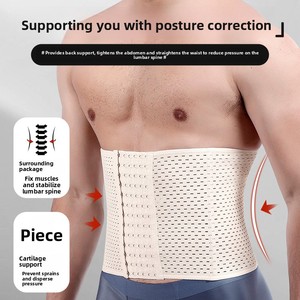 Ceinture de sport de fitness absorbant la transpiration et respirante, fermeture abdominale, soutien lombaire pour <span class=keywords><strong>homme</strong></span>, basketball, squat, musculation - Product Image 3