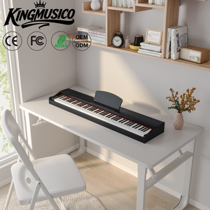 Órgano Eléctrico Portátil <span class=keywords><strong>de</strong></span> 88 Teclas con Peso, Piano Digital con Fuente <span class=keywords><strong>de</strong></span> Sonido Francesa para MIDI |   <span class=keywords><strong>Teclado</strong></span> Multifunción <span class=keywords><strong>de</strong></span> Fábrica OEM - Product Image 2