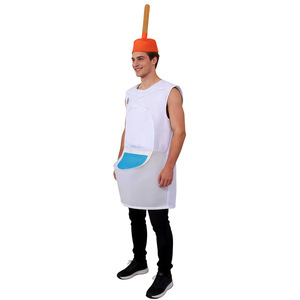 Disfraz de Inodoro para Adultos, Conjunto de Disfraces de Halloween para Hombre, Traje de Fiesta de Color Sólido, Fibra de Poliéster, Divertido para Bromas y Actuaciones - Product Image 1