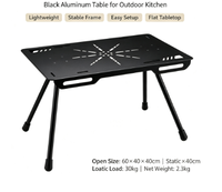 Table de camping IGT, table tactique multifonction, table IGT en aluminium légère et portable pour l'extérieur, table de camping personnalisable
