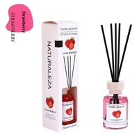 Diffuseur de parfum haut de gamme 100 ml à bâtonnets en rotin, sans flamme, aux arômes fruités transfrontaliers, longue durée pour toilettes