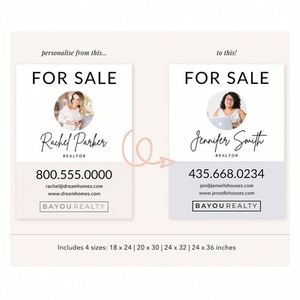 Letrero de Venta de Terrenos Inmobiliarios Moderno con Logotipo Personalizado, Publicidad Inmobiliaria, Impresión Digital, Regalo Promocional - Product Image 2