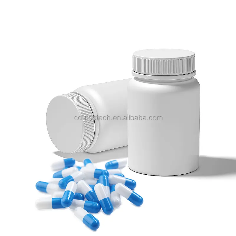 Groothandel Solid Supplement Container Lege Ronde Tabletten Container 60Ml 100Ml Geneeskunde Pil Fles Plastic Hdpe Wit Flessen