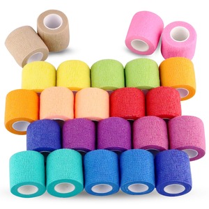 Venta al por mayor: Cinta elástica autoadhesiva de 5m x 4.5cm para agarre de máquina de tatuaje, vendaje elástico para mango de máquina, cinta colorida para estudio de tatuajes. - Product Image 5