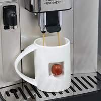 Tasse à café en céramique unique en gros avec pierre naturelle intégrée, tasse à thé en pierre précieuse pour la guérison, cadeau spirituel et de pleine conscience