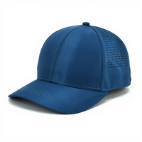 Casquettes de baseball ajustées avec logo en caoutchouc personnalisé, casquettes de golf imperméables, chapeaux de golf perforés avec logo personnalisé