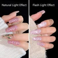 Gel UV/LED Holographique Scintillant Effet Disco Naturel Brillant pour Ongles – Fournisseur d'Usine en Gros OEM/ODM – Bouteille de Gel Réfléchissant pour Nail Art