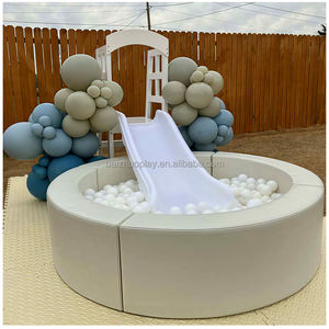 อุปกรณ์สนามเด็กเล่นกลางแจ้งคุณภาพสูงสำหรับเด็ก ให้เช่าสำหรับงานวันเกิด พร้อมสไลเดอร์และบ่อบอลสีขาวแบบกำหนดเอง - Product Image 5