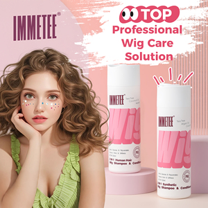 Champú para peluca, Alisador, limpieza antiencrespamiento, champú y acondicionador para peluca de pelo Natural sintético, champú personalizado de etiqueta privada - Product Image 2