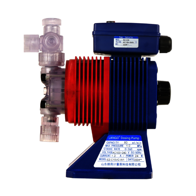 LANGO EZ-C20VH Electromagnetic Diaphragm Metering Pump 7.8L/H Industrial Chemical Dosing Pump Pharmaceutical Industry Manual Low