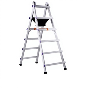 Échelle domestique en alliage d'aluminium épaissi, soudée, à chevrons, <span class=keywords><strong>escalier</strong></span> électrique, capacité de charge 150 kg, design minimaliste moderne pour - Product Image 1