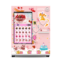Distributeur automatique Haloo XY : Machine à cupcakes réfrigérée et distributeur de macarons, biscuits, gâteaux et choux-fleurs