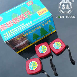 Ruban à mesurer pour arbre 2M en acier inoxydable, enroulement automatique, verrouillage manuel, mesure métrique pour la mesure de la circonférence des arbres - Product Image 3