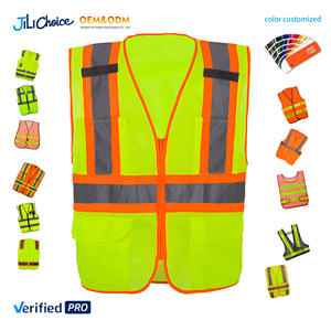 J & L 2025 OEM alta visibilità all'ingrosso 100% poliestere riflettente di sicurezza caleco catadiottrice abbigliamento personalizzato - Product Image 3