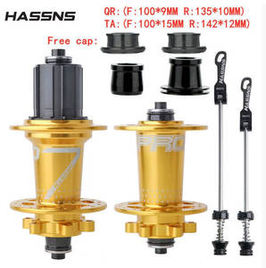 Moay-ơ xe đạp leo núi HASSNS PRO7 <span class=keywords><strong>MTB</strong></span> 36/32 lỗ 6 chấu, bạc đạn cầu vồng, moay-ơ trước sau xe đạp leo núi, moay-ơ không tiếng ồn, phụ tùng xe đạp - Product Image 4