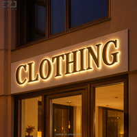 Lettres 3D rétroéclairées LED personnalisées, enseigne commerciale illuminée, signalisation extérieure, enseigne de magasin, panneau lumineux pour l'image de marque de la façade