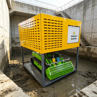 Robot Pengeruk Bawah Air Aliran Tinggi dengan Trek 500mm untuk Penghapusan Sampah dan Pakan di Dasar Tangki Pembenihan Ikan