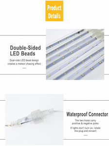 ไฟตกแต่ง LED รูปฝนดาวตก กันน้ำ สำหรับตกแต่งภายนอกอาคาร ตกแต่งถนนคริสต์มาส ไฟประดับต้นไม้ ตกแต่งวันหยุด - Product Image 5