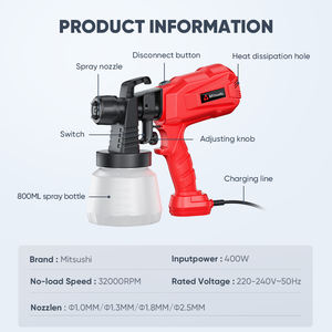 Machine de pulvérisation portable pour la peinture automobile Fyseus, pistolet de pulvérisation de peinture électrique automatique - Product Image 3