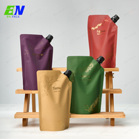 Pochette en plastique avec bec verseur personnalisable pour savon liquide, anti-fuite, numérique
