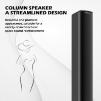 Altavoz de Columna para Exteriores, Impermeable, de ABS y Fibra de Vidrio, 8x3 Pulgadas, Sonido HiFi, con Tweeter de 1 Pulgada, 270W