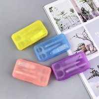 Ensemble de manucure professionnel en acier inoxydable 4 pièces, mini kit de coupe-ongles portable pour voyage, outil de pédicure pour cadeau et promotion