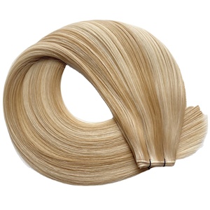 Haiyi New <strong>Design</strong> Genius <strong>Weft</strong> Hair Virgin 100% Cuticle Aligned Human Hair Extensions Chinese New Genius <strong>Weft</strong> - Product Image 2