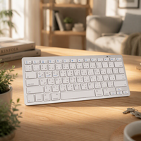 Nouveau clavier sans fil mini 78 touches pour tablette, fin, 2.4G, structure ciseaux, LED, USB