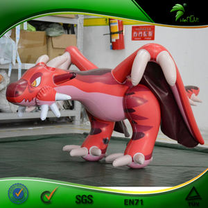 Mini Dragon volant gonflable, figurine en plastique, Monster Animal, dinosaure, wyavern rouge - Product Image 3