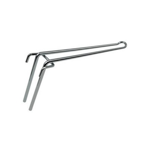 Crochet de présentation en fil d'acier chromé durable pour grille murale suspendue, pour magasin de gros et supermarché - Product Image 6